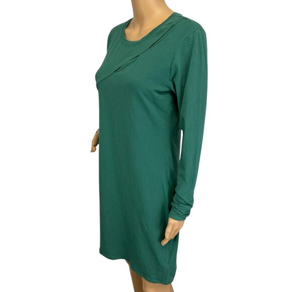 2/$15 NWT Wild Fable Cut Out Long Sleeve Dress Dark Teal Green Size L - Picture 5 of 13